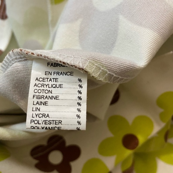 RARE Vintage 70's Week-end a Rome Paris Flower Mini Dress - Picture 7 of 9